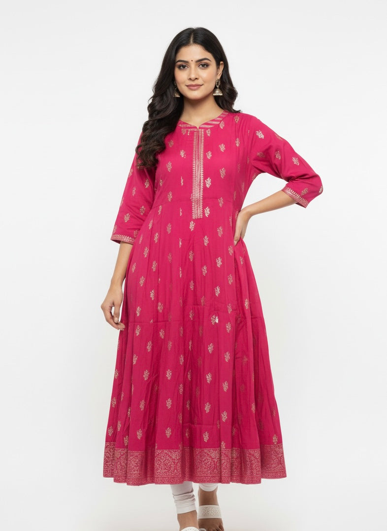 Pink D3 Long Top