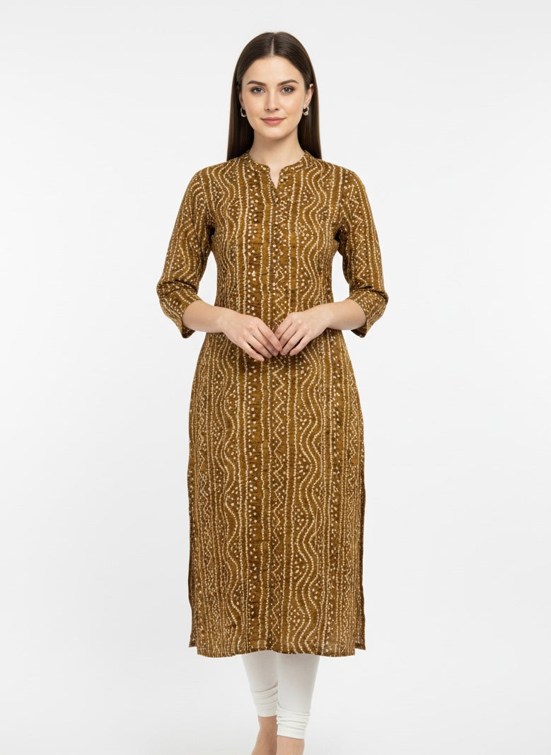 Musted Yellow Long Top