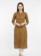 Musted Yellow Long Top