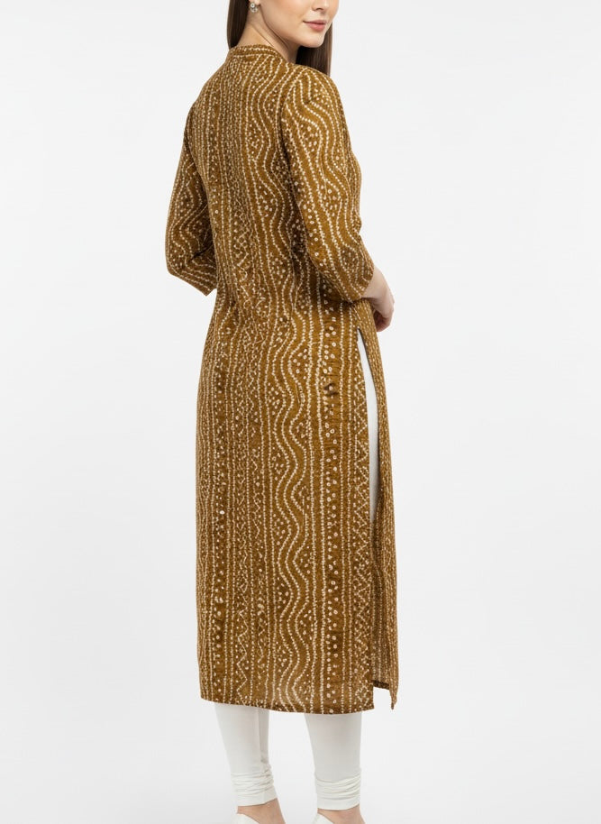 Musted Yellow Long Top