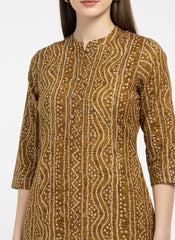 Musted Yellow Long Top