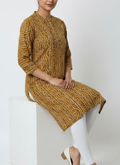 Musted Yellow Long Top