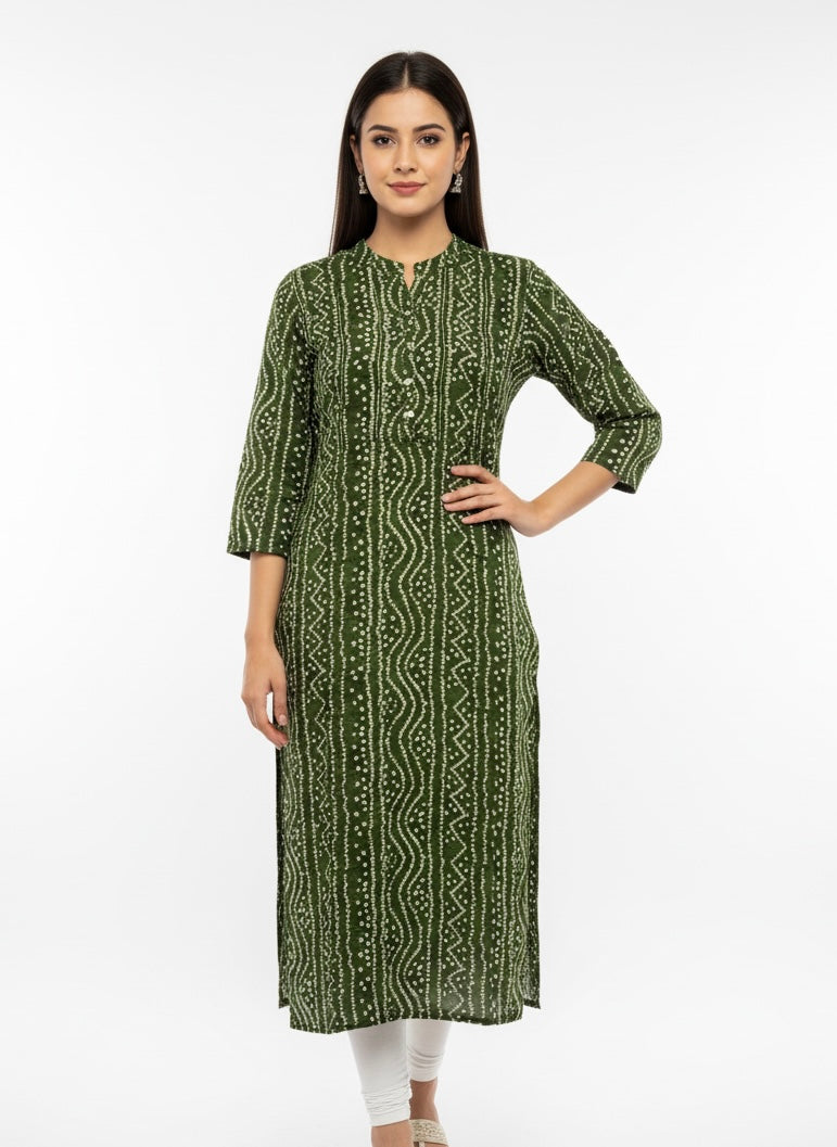 Green Long Top