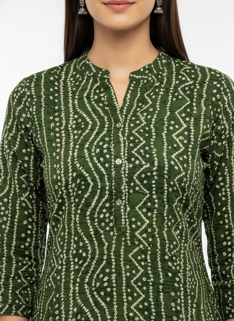 Green Long Top