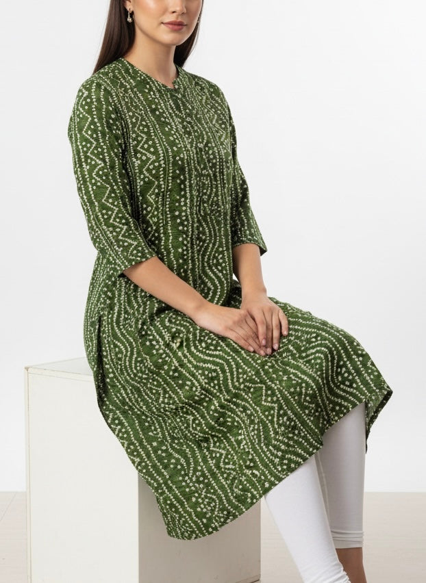 Green Long Top