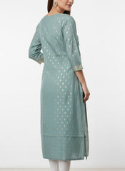 Blue Long Top Kurti