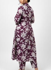 Violet Long Top 2PC Cord Set