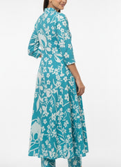 Blue 2PC Cord Set Chudidhar