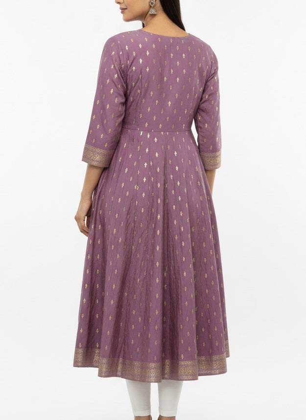 Purple D3 Long Top