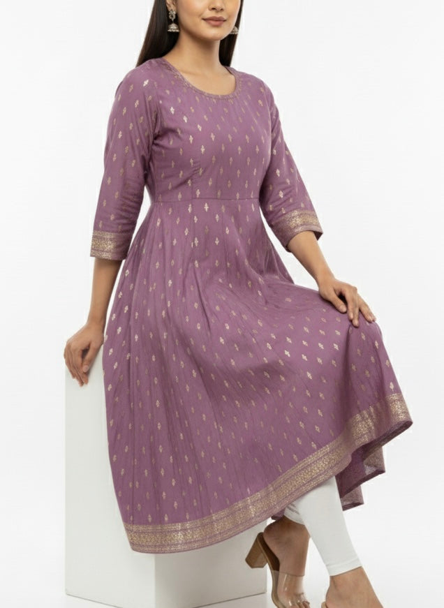 Purple D3 Long Top