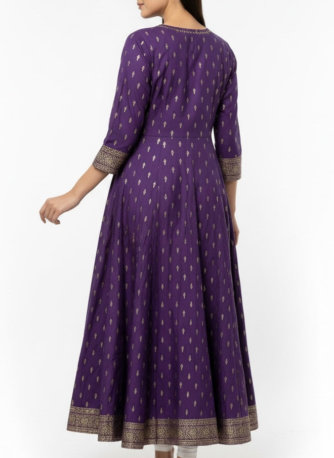 Violet umbrella Long Top Kurti