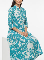 Blue 2PC Cord Set Chudidhar