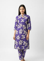 Purple Chudidhar 2PC Cord Set
