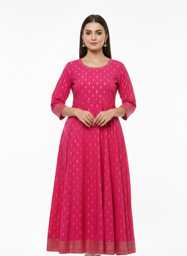 Pink D3 Long Top