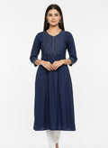Dark Blue Long Top