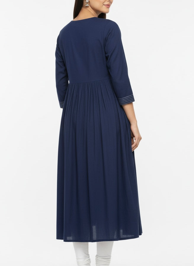 Dark Blue Long Top