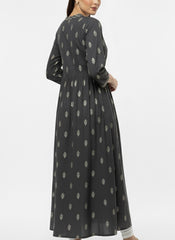 Black Long Top Umbrella kurti