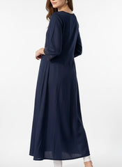 Dark Blue Long Top Umbrella Kurti