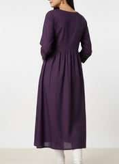 Violet Long Top Umbrella Kurti