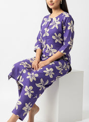 Purple Chudidhar 2PC Cord Set