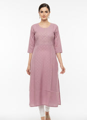 Pink Long Top Kurti