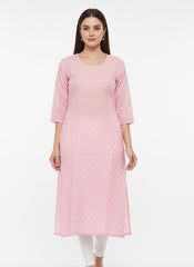 Pink Long Top Kurti