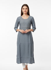 Grey Long Top kurti