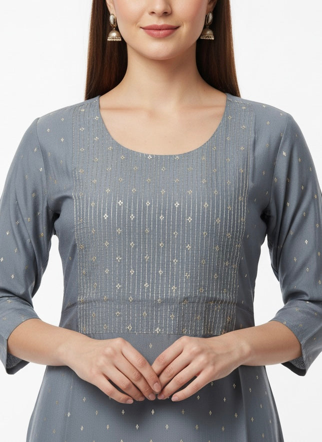 Grey Long Top kurti