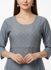 Grey Long Top kurti