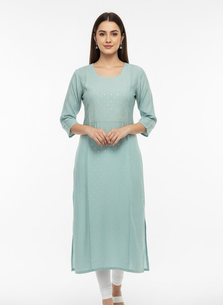 Green Long Top kurti