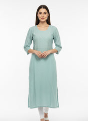 Green Long Top kurti