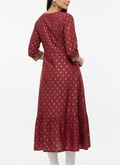 Maroon Long Top Kurti