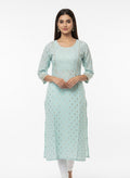 Sky Blue D3 Long Top