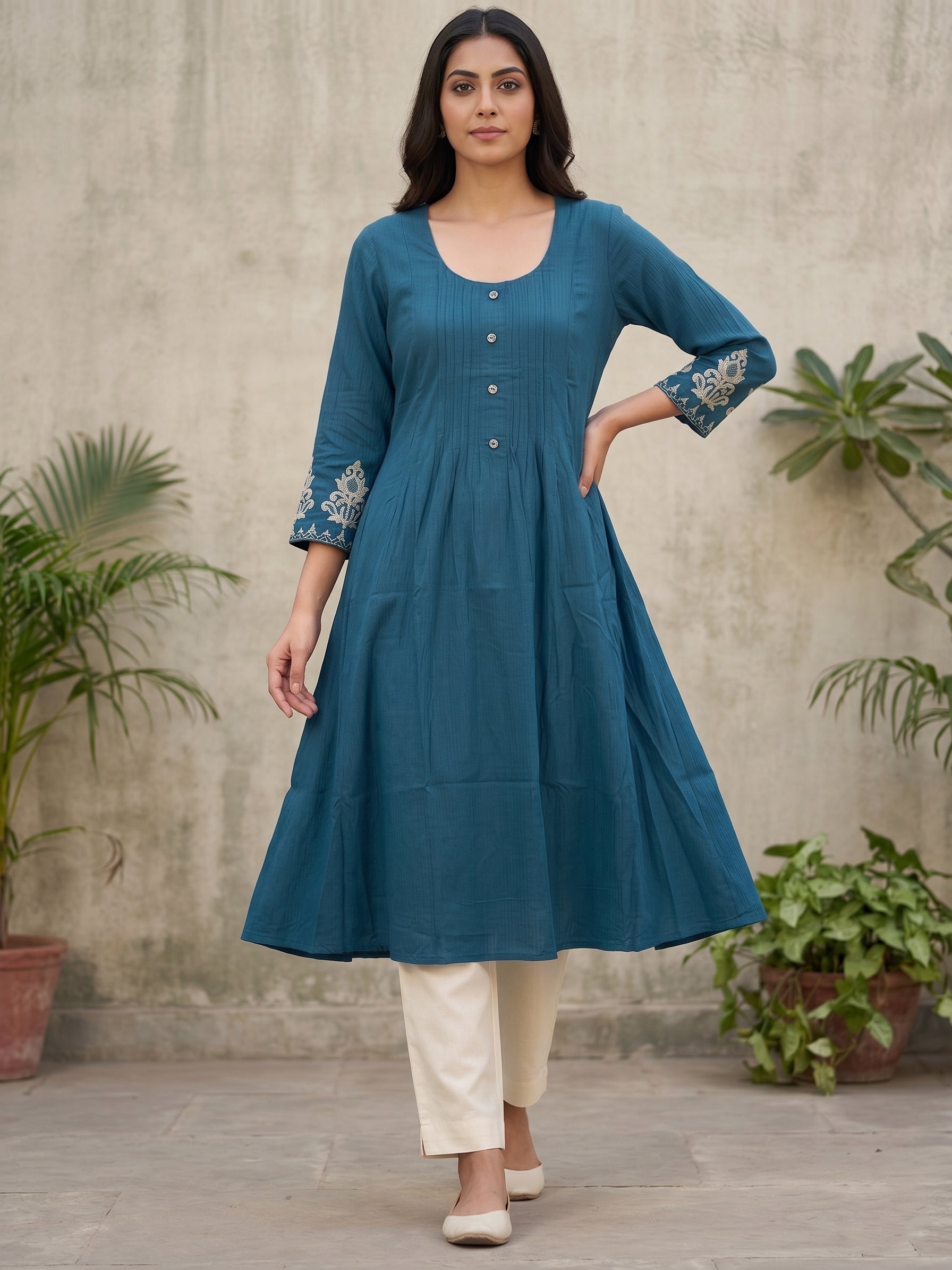 Dark Blue Designer Kurti