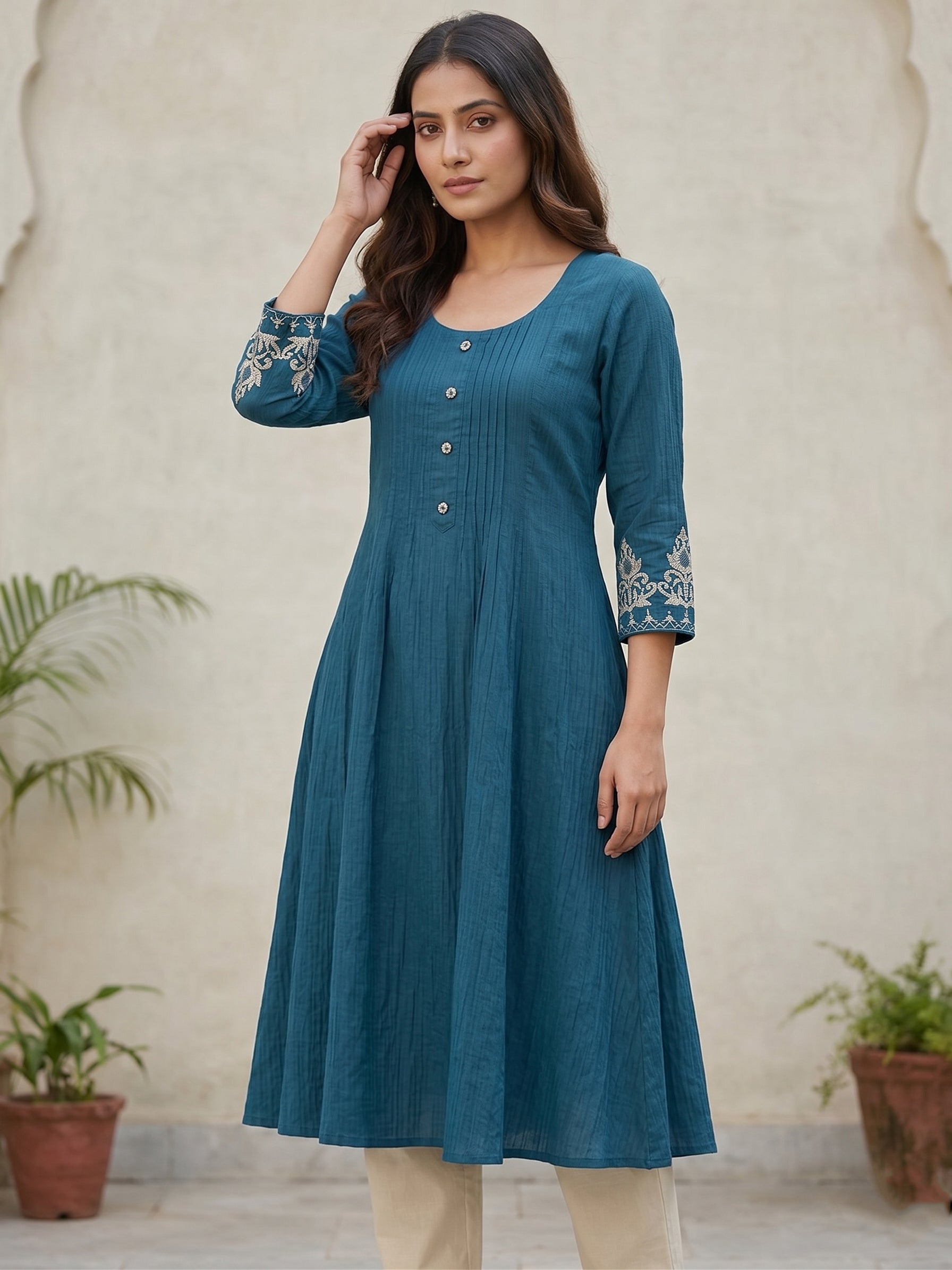 Dark Blue Designer Kurti