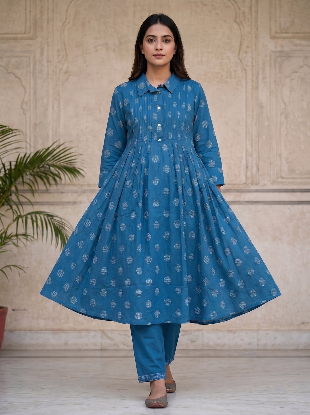 Blue Collar 2pc kurti