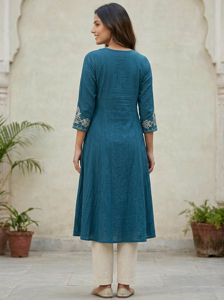 Dark Blue Designer Kurti