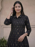 Black Collar 2pc kurti