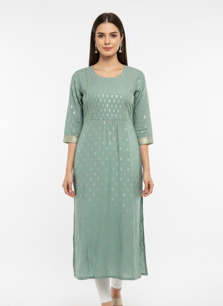 Blue Long Top Kurti
