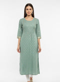 Blue Long Top Kurti