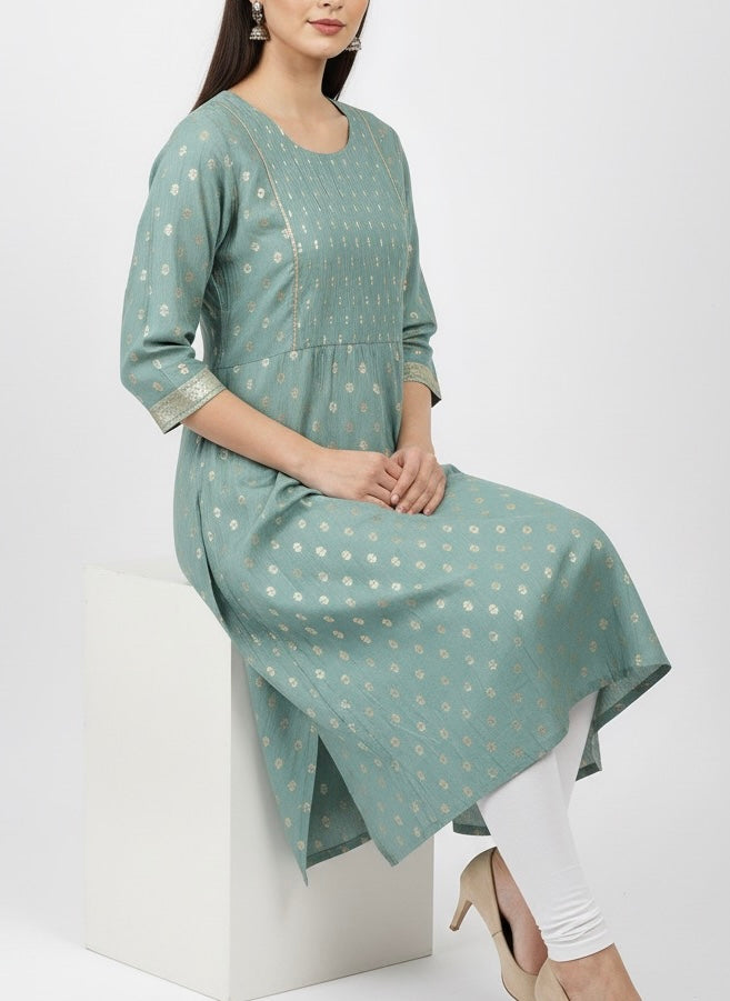 Blue Long Top Kurti