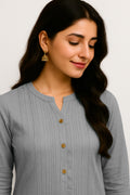 Grey Long Top Airline