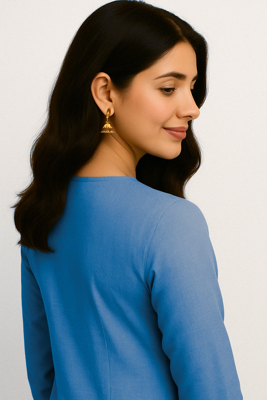 Dark blue Long Top Airline