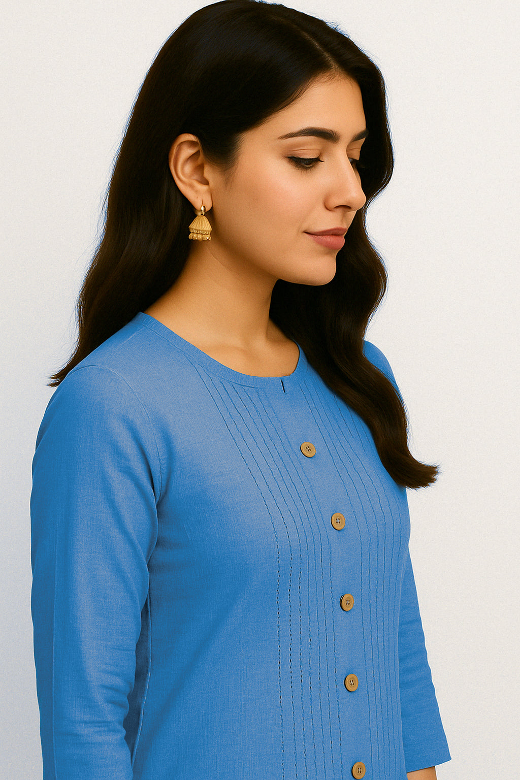 Dark blue Long Top Airline