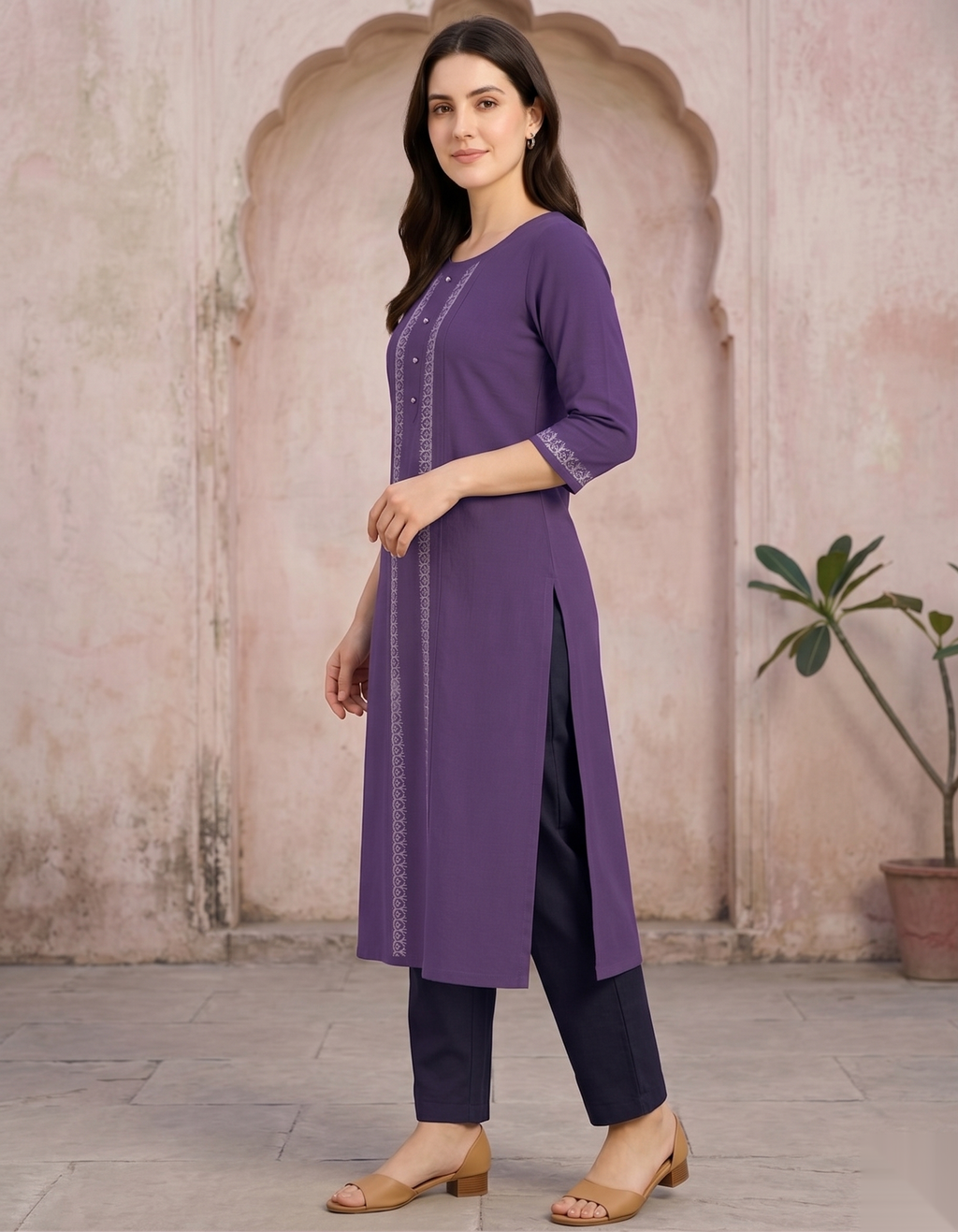 Violet Long Top