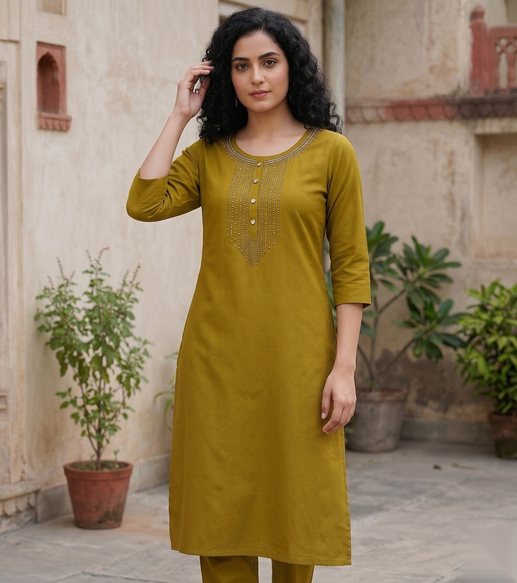 Yellow Stone Long Top