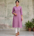 Dull pink Long Top Airline