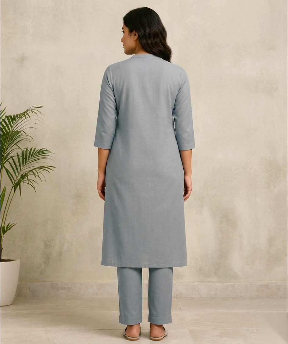 Grey Long Top Airline