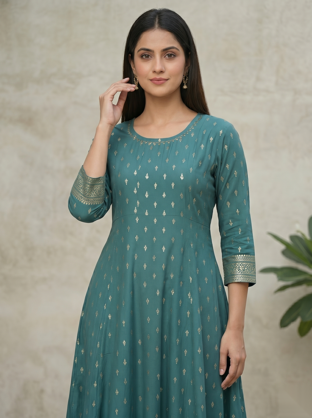 Dark Green D2 Long Top