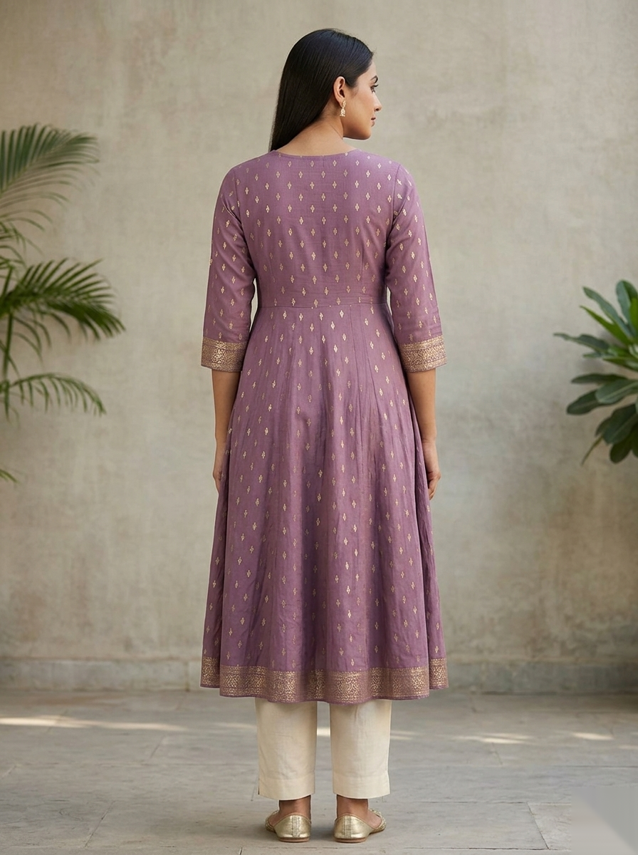 Purple D3 Long Top